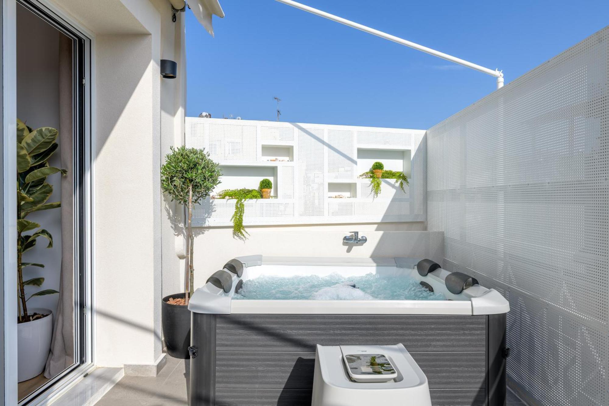 Central Sunny Loft With Plunge Pool Athene Buitenkant foto