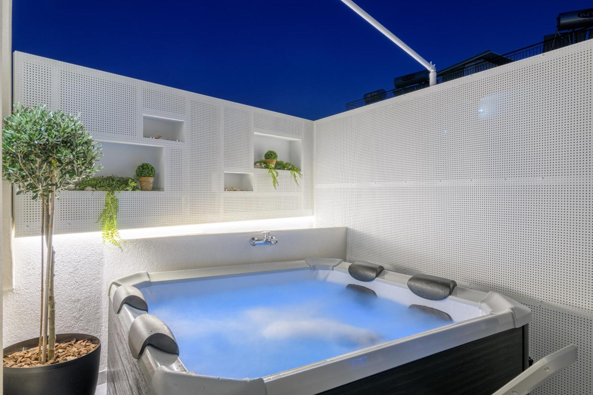 Central Sunny Loft With Plunge Pool Athene Buitenkant foto