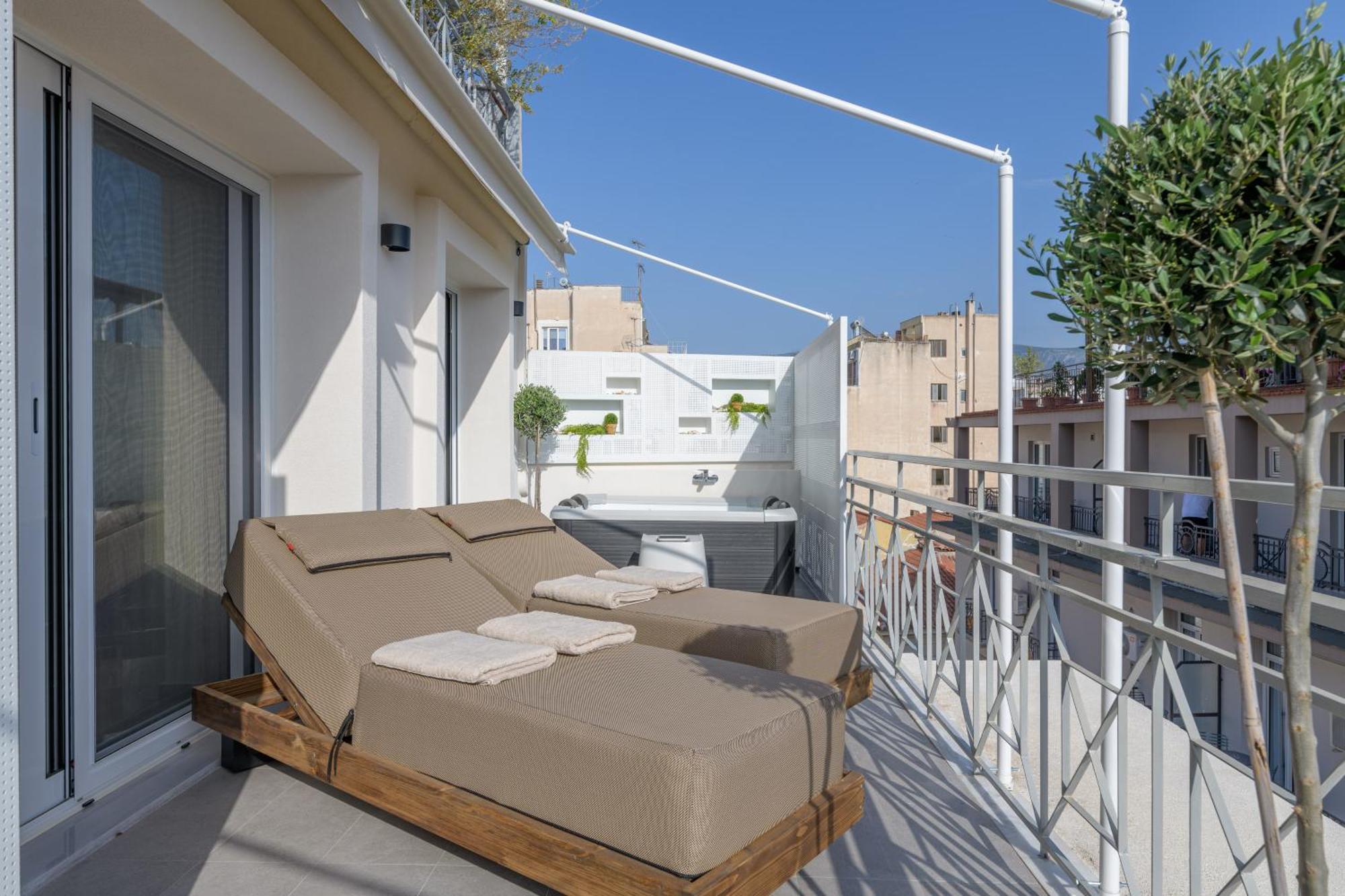 Central Sunny Loft With Plunge Pool Athene Buitenkant foto